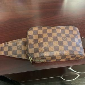 Authentic Louis Vuitton Geronimos Waist Bag Damier